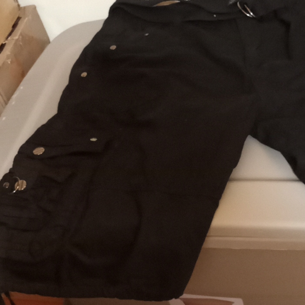 The Image Black Cargo Shorts
